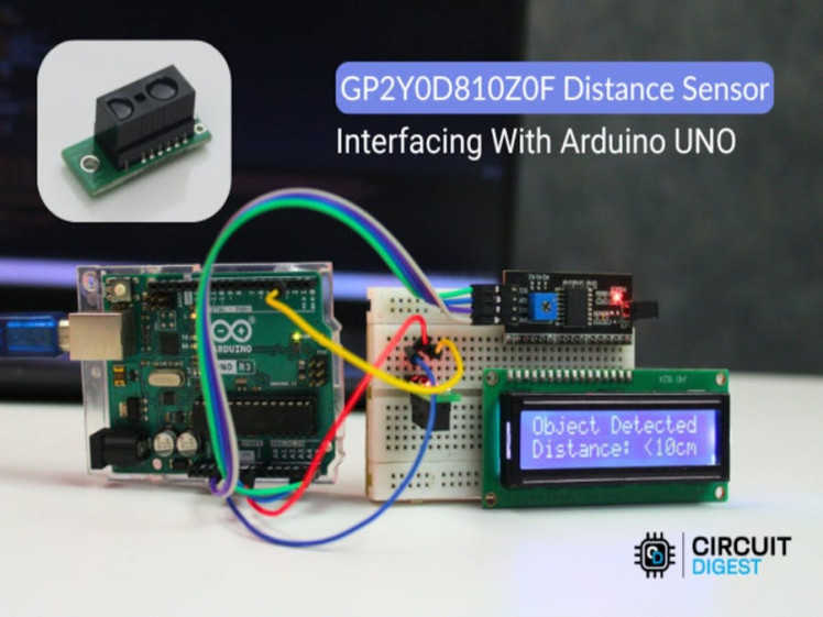 Arduino Proximity Alert Using Gp2y0d80z0f Sensor
